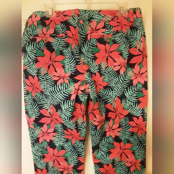 NWOT Vineyard vines Mens Christmas poinsettia pants 34x34 - Picture 3 of 5